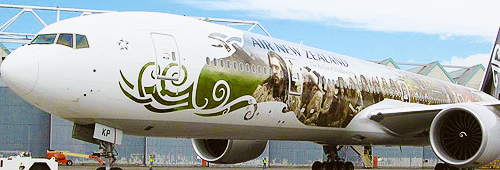 manuellneuer-moved-blog:‘The Hobbit’ themed Air New Zealand Boeing 777-300 Airplane