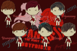 myung-akio-taemint:  BOYFRIEND - JANUS fanart made by me &lt;3