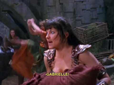 angerliz:magpizza:YOU ARE BOTH BANNED FROM BABIES FOREVERi have never watched xena but this photoset