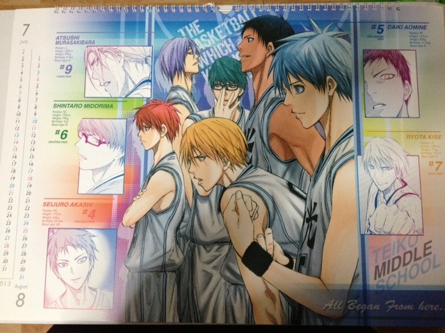 mainavidesu:  Kuroko no Basuke 2013 Calendar!  
