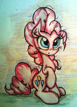 skyline14:  I think it’s time to do here something more than reblog. Actually not my idea but never mind. Pinkie Pie sketch done by me and colored version collab with my friend (his DA: http://tomek2289.deviantart.com/) I prefer drawing with pencil