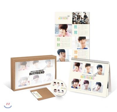 boyfriends-crown:  [Pic] 121123 Boyfriend – Official 2013 Calendar Desk + poster + Making DVD