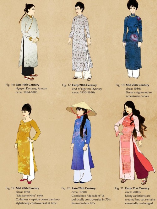 fuckyeahcharacterdevelopment: dyuslovethebeauties: Vietnamese Costumes Through The Ages Well this lo