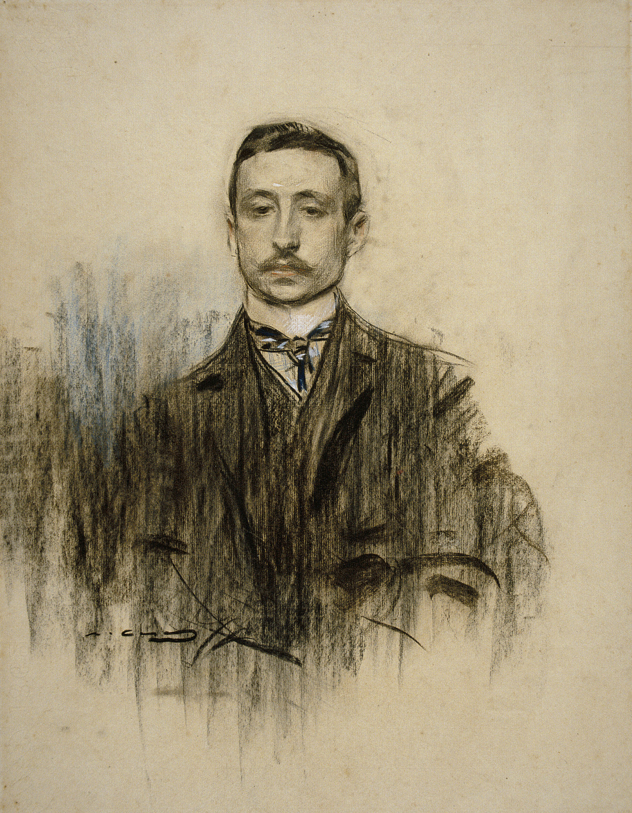 blastedheath:  Ramon Casas (Catalan-Spanish, 1866-1932), Portrait of Eduardo Chicarro.