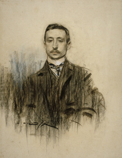 blastedheath:  Ramon Casas (Catalan-Spanish, 1866-1932), Portrait of Eduardo Chicarro. Museu Nacional d’Art de Catalunya, Barcelona. 