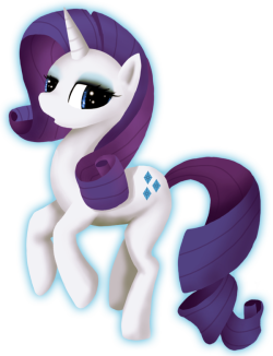 flufffycloud:  Rarity floating by ~WhiteSylver