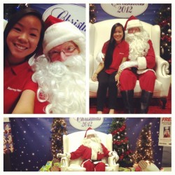 Chilling with #Santa at work #2ndday #firstjob
