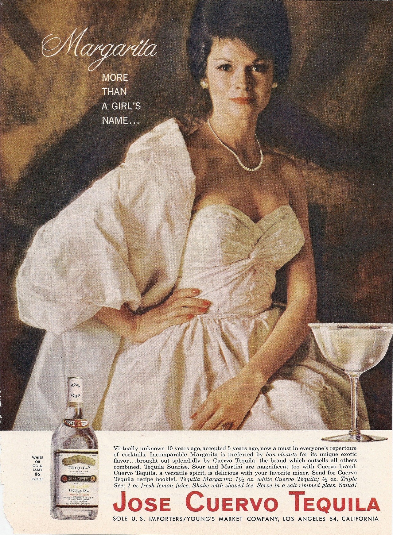 vintagebounty:  Jose Cuervo Tequila 1963 Advertisement Playboy “Margarita - More