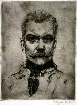 blastedheath:  Akseli Gallen-Kallela (Finnish, 1865-1931), Self-Portrait, 1897. 