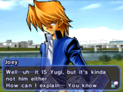 martininamerica:  kaiba-s-giant-dick:  attackoftheprettyboy:  Jounouchi explains the difference between the Yugis using… burgers.  This is the best explanation ever.   I want Joey to be my therapist. 