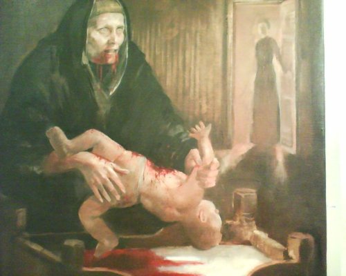 lopsidedown:  rev-enant:  perfectdisarray:  ohsusquehanna:  This is Grýla, an Icelandic monster who ate bad children before Christmas.  You better not shout, You better not cry, You better not pout, Or an Icelandic monster will fucking eat you.  Omg