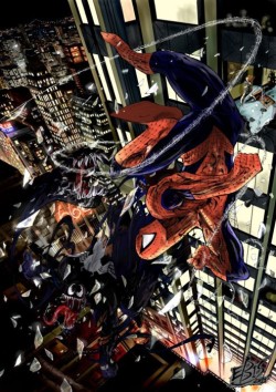 comicbookthoughts:Spider-man and Venom
