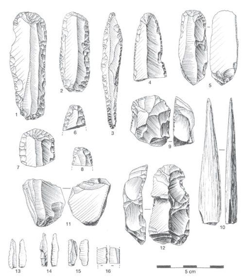 Paleolithic artefacts from the Grotte des Fées (France)