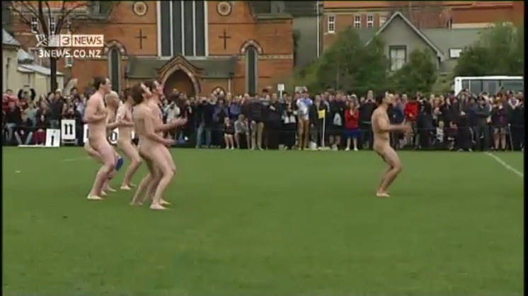 bannock-hou:  New Zealand, Nude Blacks rugby team, annual nude rugby match. The New