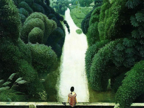 estimfalos: 中国·川西田园风光“油画 - Hongde Jiang