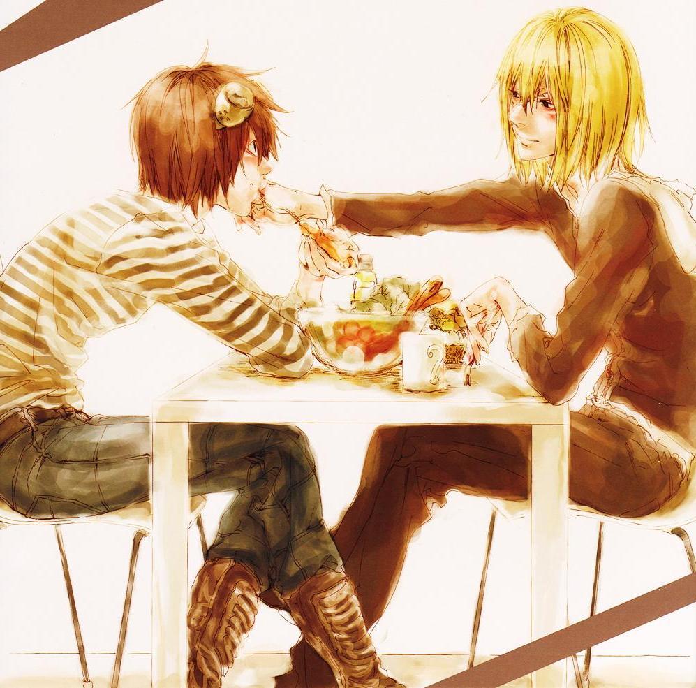 alithehufflepuff:  OTP - Mello x Matt, Death Note If you know any of the artists