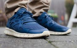 sweetsoles:  Nike Free Run+ 2 ‘Woven Leather’ Navy (by Unearth) 