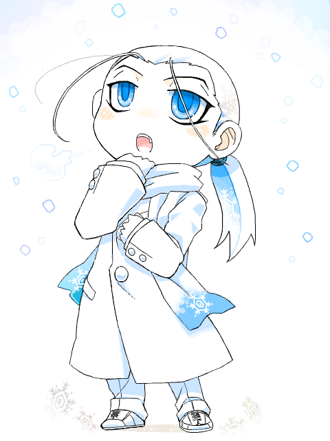 crimson-alchemist-kimblee:  This is me today. No joke. It stopped snowing. *cries* 