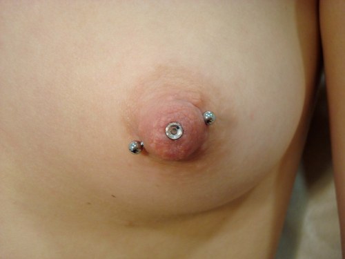 Porn Pics nipple microdermals! Â I think they are