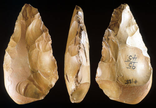 Acheulean hand axe from Egypt. 