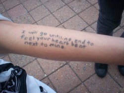 regenerrations:   feedyourwanderlust:  forebidden:  loveismyjudge:  fucknobadtattoos:   Ran into an old friend, and I ask her what’s new, and she shows me this new tattoo of hers. I immediately thought of you, and asked to take a picture. She says this