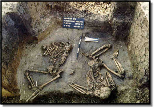 Graves at the neolithic site of Vaihingen (Germany)