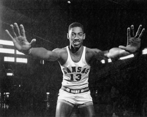 56 years ago today, Wilt Chamberlain made his college debut for the Kansas Jayhawks, scoring 52 points and grabbing 31 rebounds in an 87-69 victory over Northwestern.