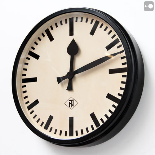 German Railway Clock, T&amp;N A large bakelite German Railway clock, by Telefonbau und Normalzei