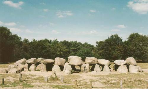 Neolithic dolmen in the Netherlands. 