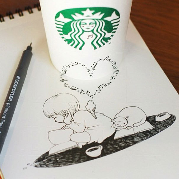 Cute starbucks drawings tumblr
