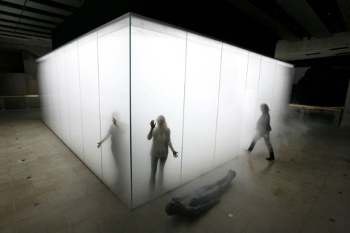 illuminatedelective-blog: Blind Light Installation. Anthony Gormley.  