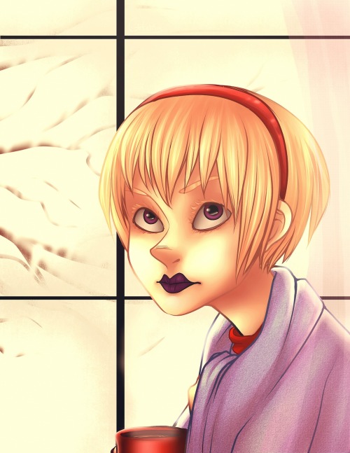 gilwing:  >RECIEVE NEW TABLET >SCREECH LIKE BASHEE >DRAW WINTERY LALONDE (Here it is before
