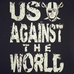 I gotta give it to the Oakland Raiders fans. Even with a subpar team; ‘cause they’re not awful, they just lack focus and direction; the Raider Nation sticks with ‘em through thick and thin. I would’ve already bailed, but they’re still hanging