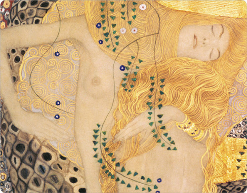 theburnthatkeepseverything: Water Serpents I, Gustav Klimt (Detail, c. 1904-07).
