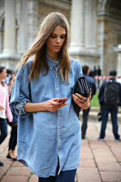 modelsjam:  Caroline Brasch Nielsen, Milano, September 2012 