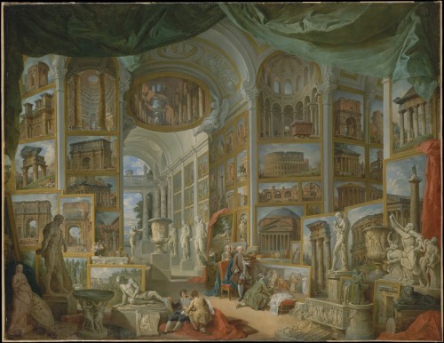 Ancient Rome and Modern Rome, by Giovanni Paolo Pannini, Metropolitan Museum of Art, New York City.