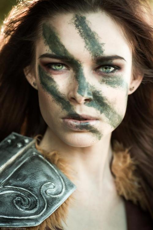 mycognitivebehaviour:  Cosplayer as Aela The Huntress via Kotaku 