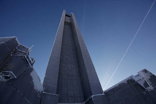 discoverynews:  archilista:  Forget Your Past / Buzludzha, Bulgaria // Timothy Allen ©  From Wikipedia: “Buzludzha (Turkish: Buzluca - lit. meaning “glacially/icy”) is a historical peak in the Central Stara Planina, Bulgaria and is 1441 metres