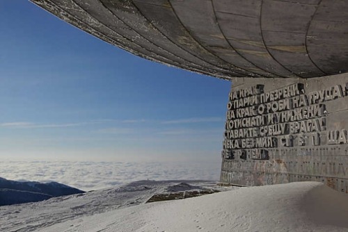 discoverynews:  archilista:  Forget Your Past / Buzludzha, Bulgaria // Timothy Allen ©  From Wikipedia: “Buzludzha (Turkish: Buzluca - lit. meaning “glacially/icy”) is a historical peak in the Central Stara Planina, Bulgaria and is 1441 metres