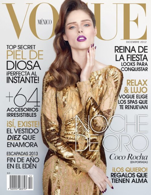 VOGUE MEXICO - December 2012
This is one of three covers I did for this month’s Vogue Mexico. Dress by Elie Saab. Stay tuned for the others + editorials…