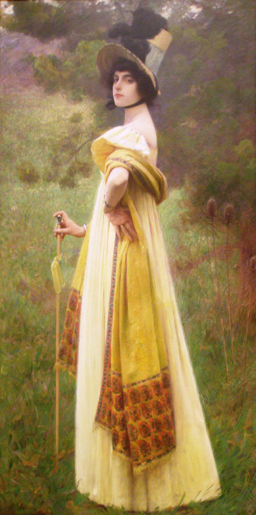 monsieurleprince: Charles Sprague Pearce (1851 - 1914) - The shawl, 1900  This is another post-Regen