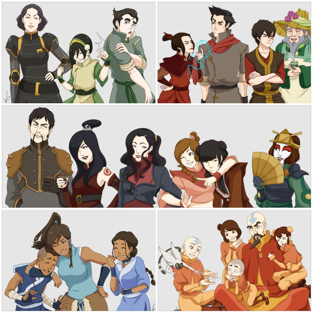 avatarbianca10:  Avatar: The Last Airbender and The Legend of Korra Characters 