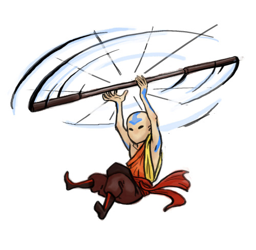 tutturuinen:  Some characters from Avatar: the Last Airbender in Okami style. 