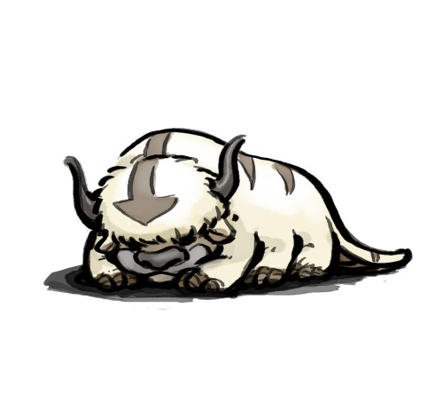tutturuinen:  Some characters from Avatar: the Last Airbender in Okami style. 