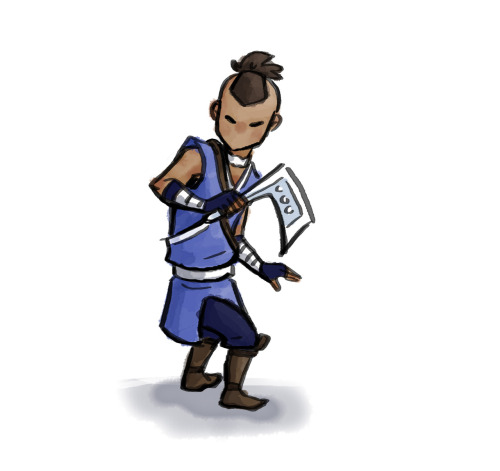 tutturuinen:  Some characters from Avatar: the Last Airbender in Okami style. 