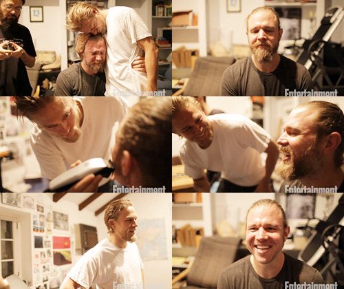 godtricksterloki:  brilliantinemortality: ‘Sons of Anarchy’ stars Charlie Hunnam