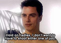 sassygaydoctorwho:  asmymlivural:  Captain Jack Harkness, ladies and gentlemen  Jack,