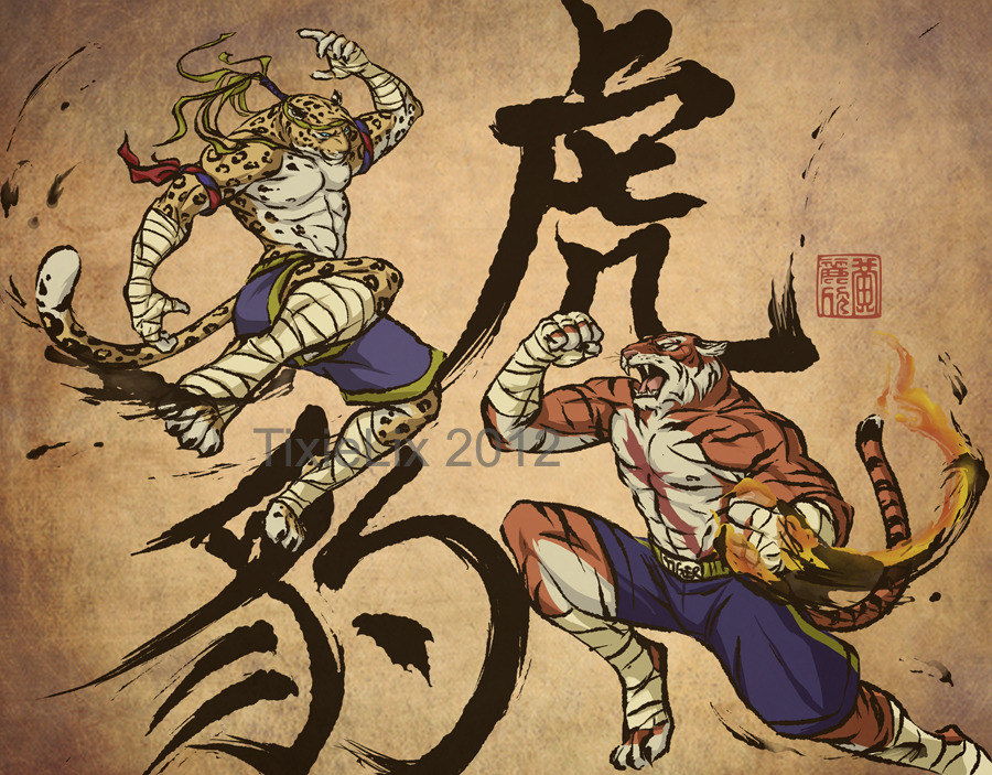 fuckyeahstreetfighter:  Adon vs Sagat by Tixielix 