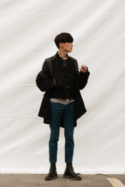 koreanmodel:  Streetstyle: Kim Wonjung shot