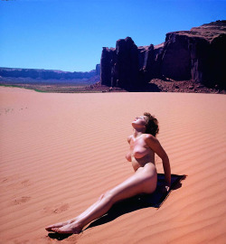 20th-century-man:  Nude in the desert; photo